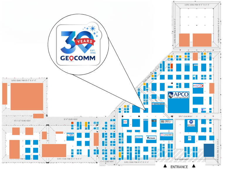GeoComm APCO 2025 Floor Plan