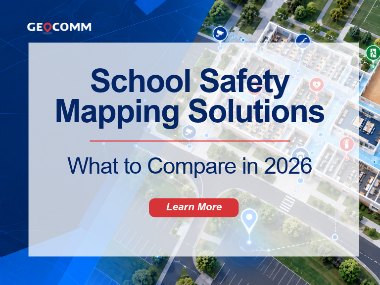 School safety mapping showing indoor floor plans and emergency response location information